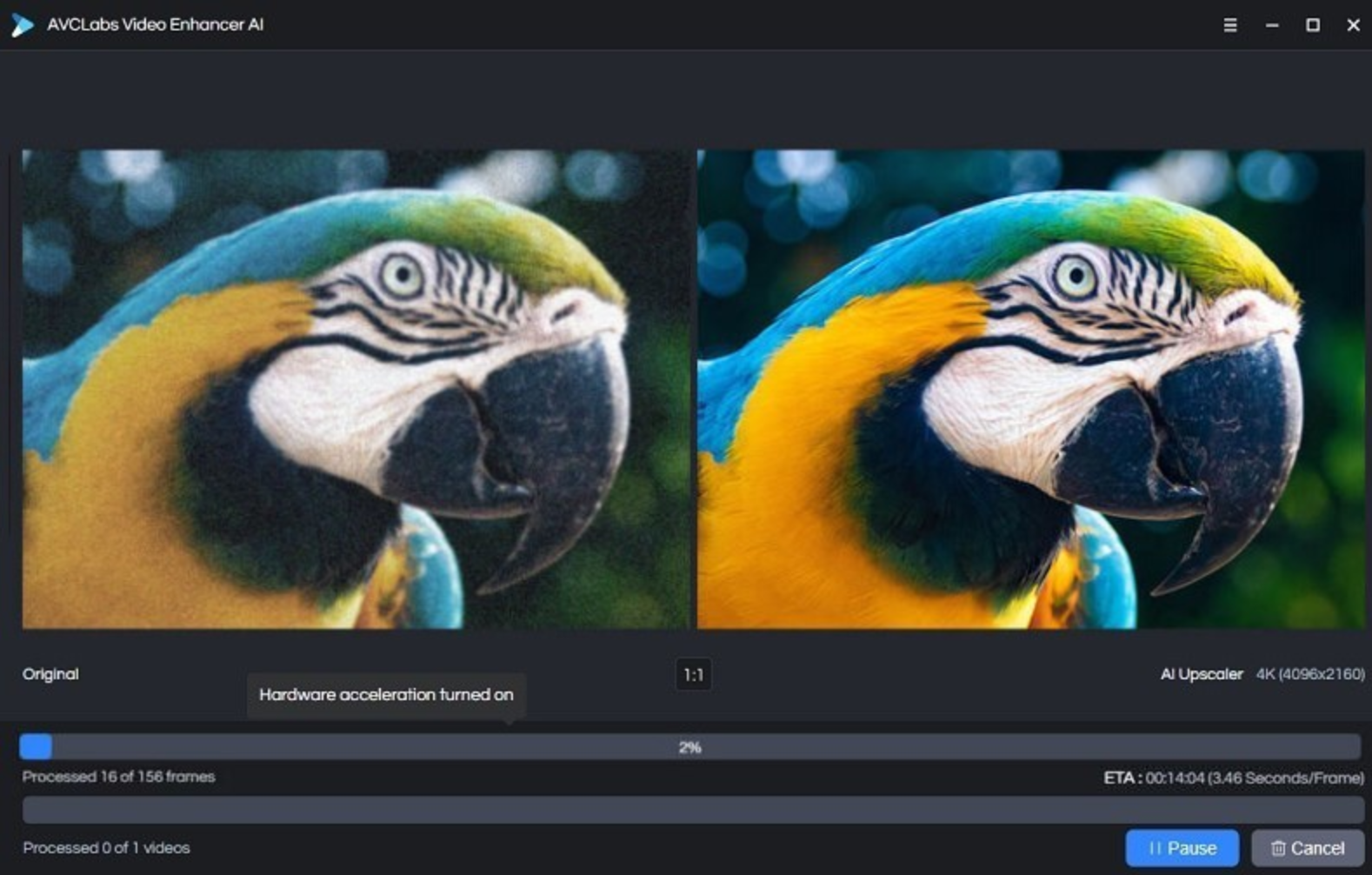 AVCLabs video enhancer