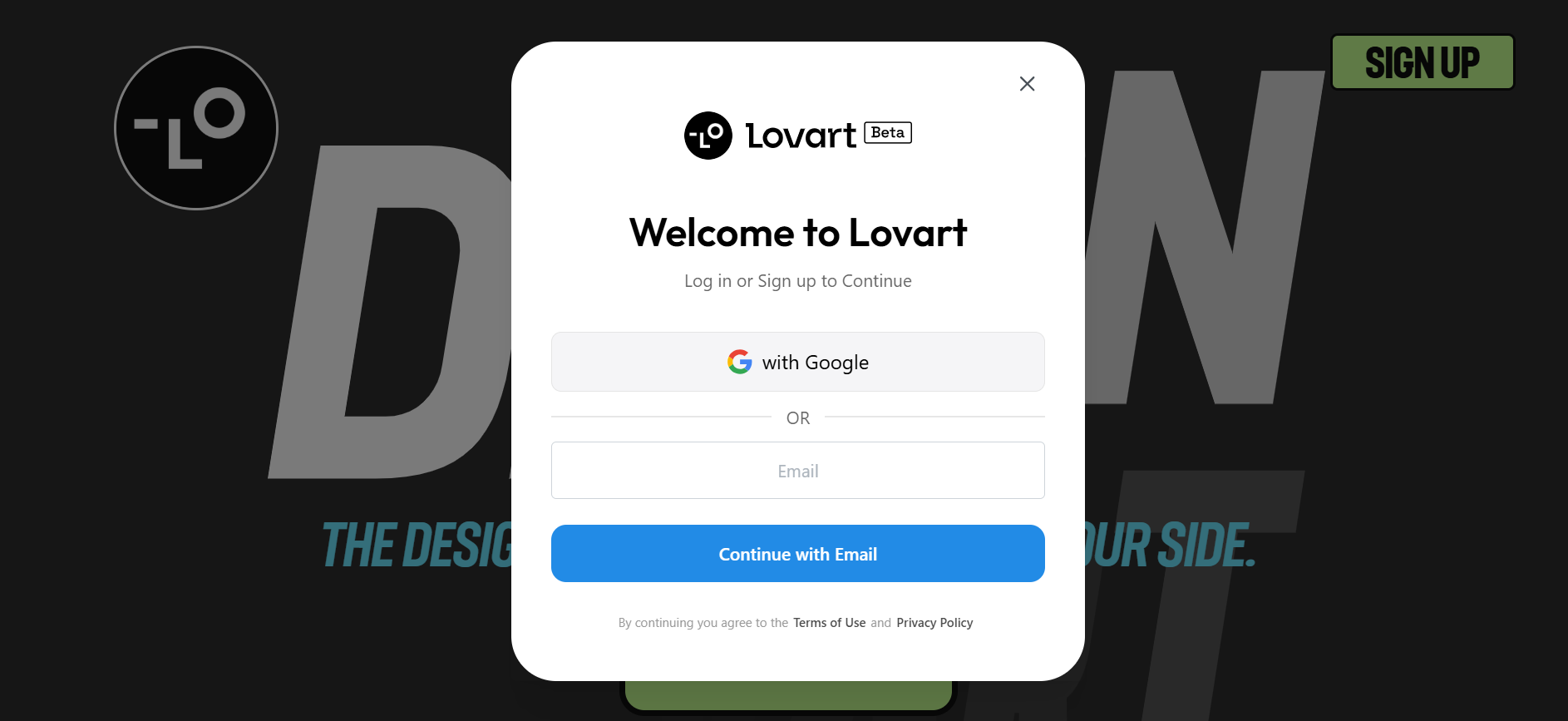 Sign up