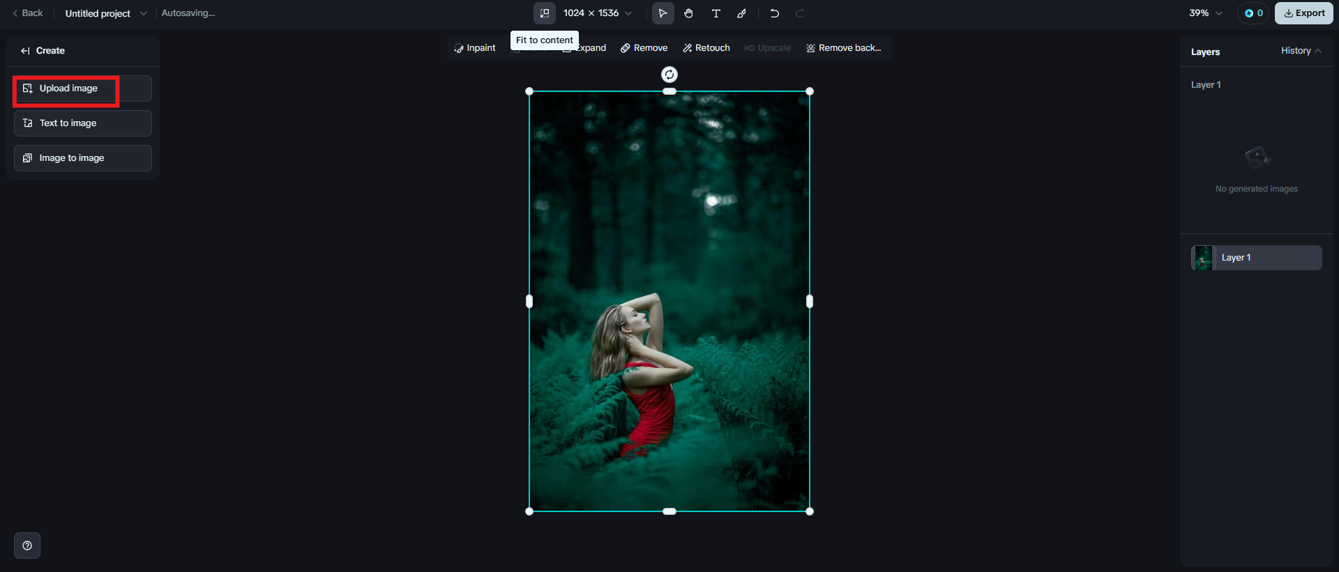 Upload an image