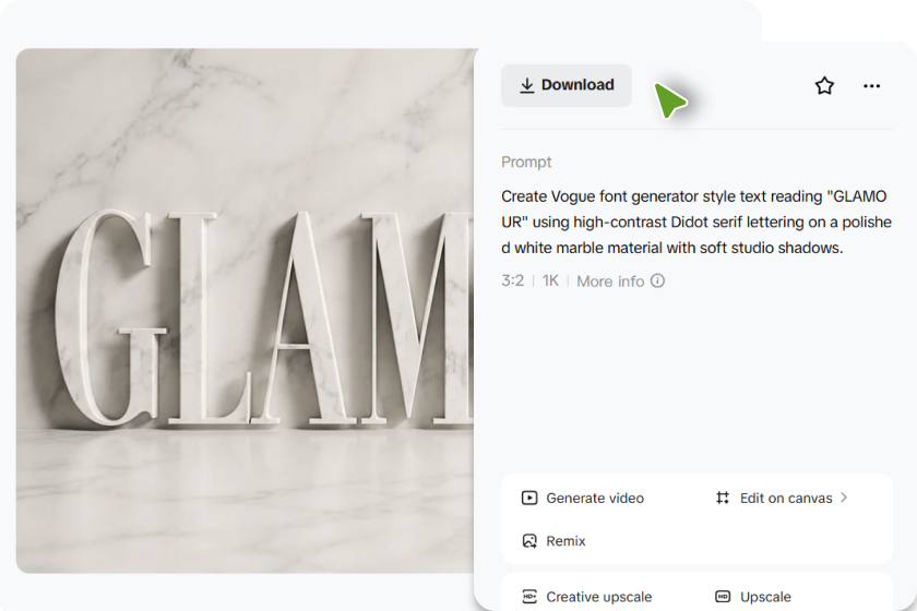 Genereren, opschalen en downloaden