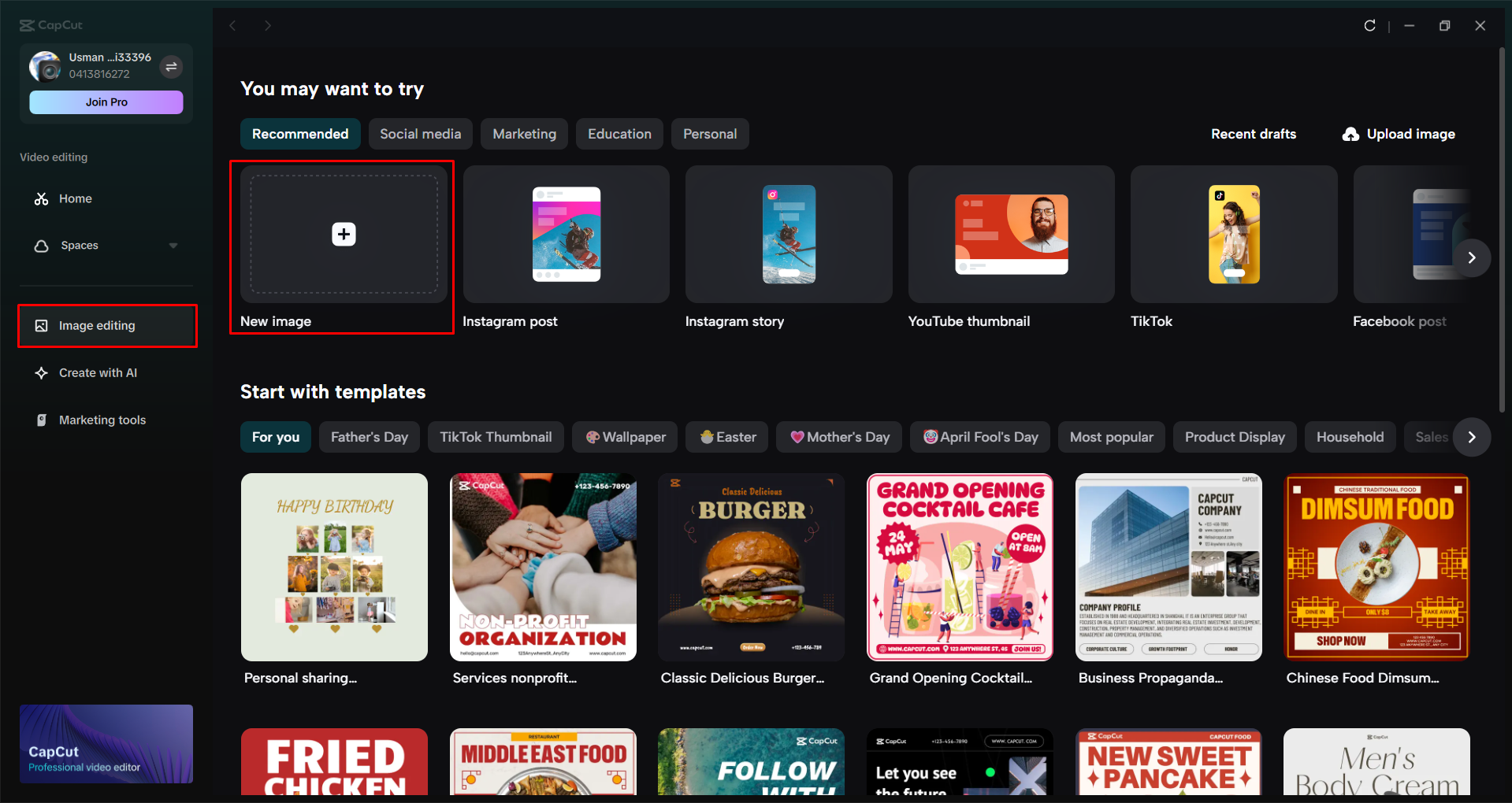 Importar imagens de produtos para o editor de vídeo de desktop CapCut