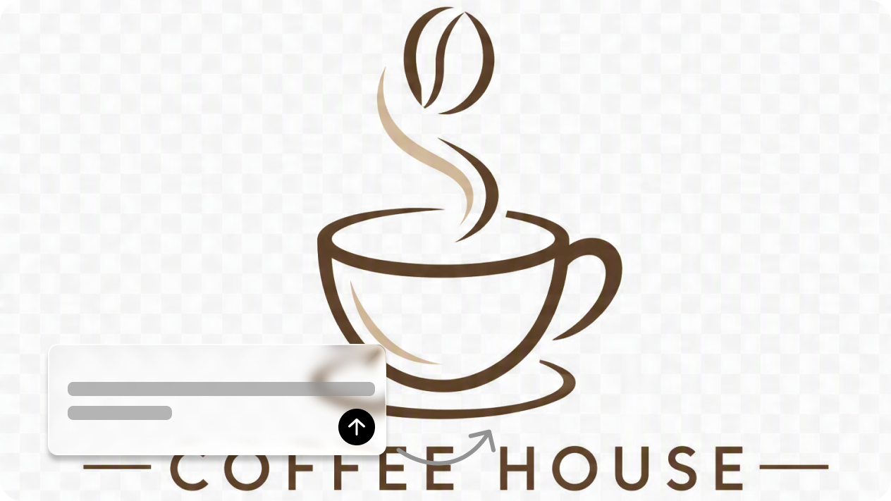Generate coffee shop logos from text and images