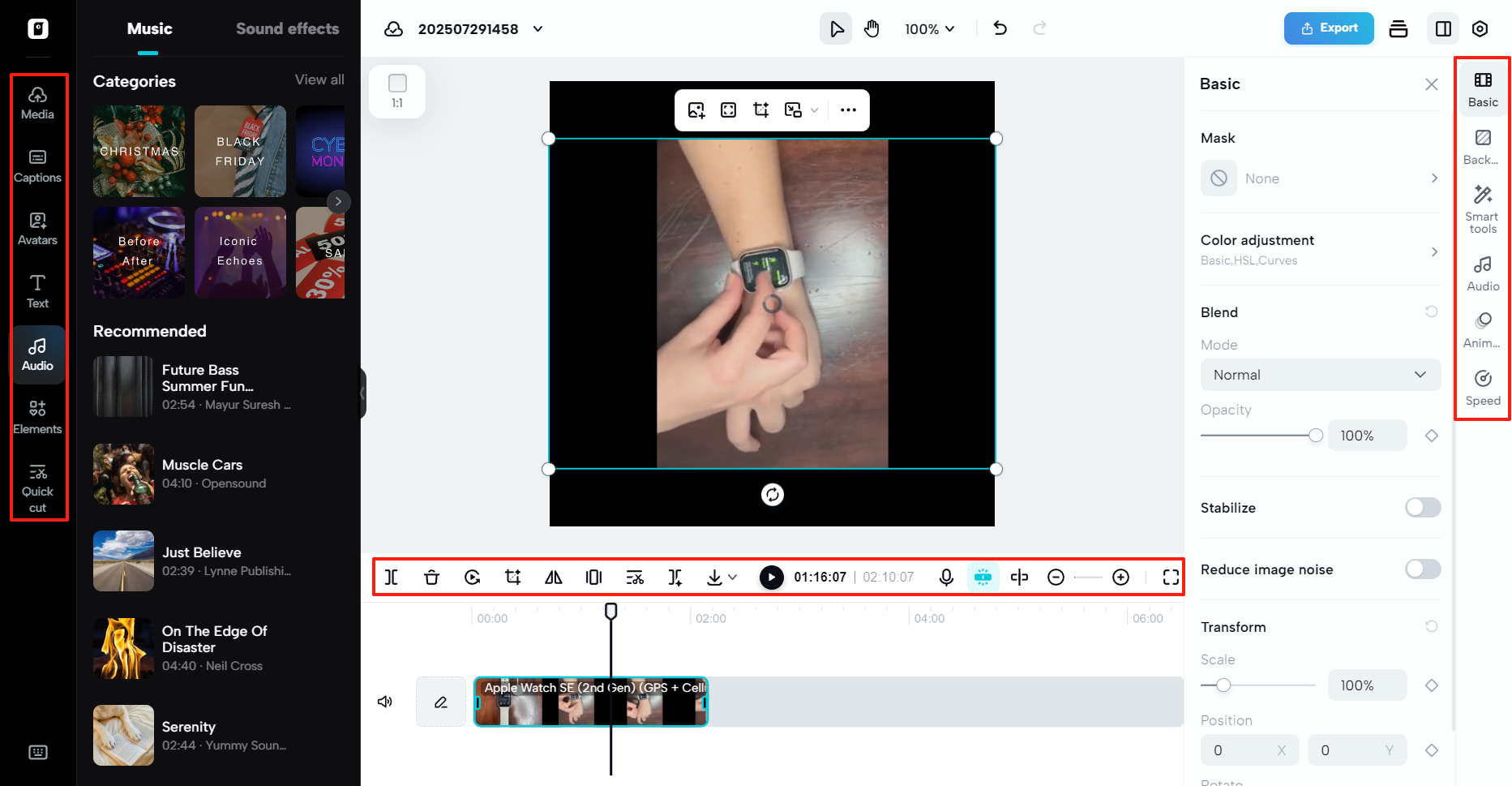 All-in-one video editing toolkit