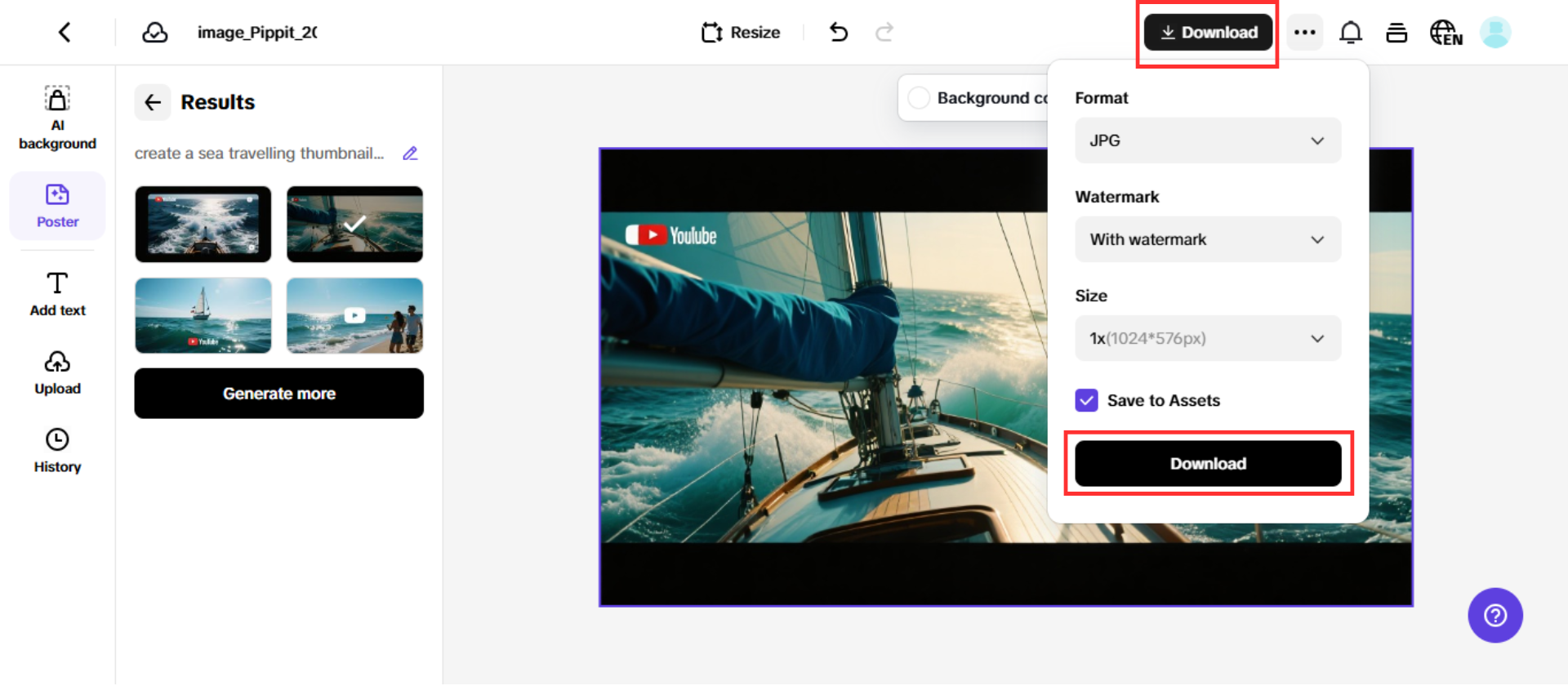 Create YouTube thumbnails