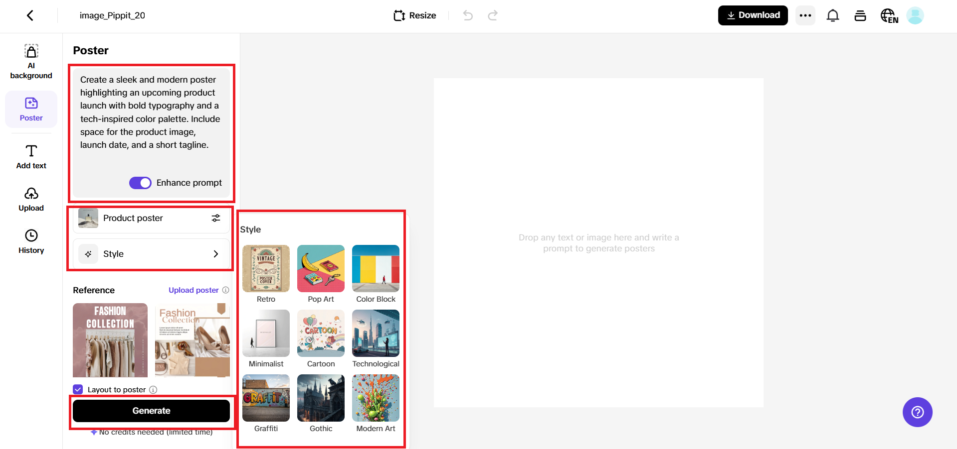 Enter your prompt and generate a design