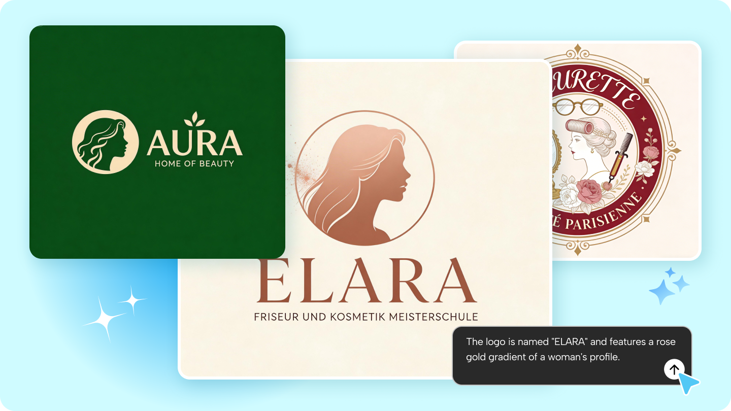 Ridică-ți afacerea la un nou nivel cu logo-uri amuzante pentru magazine de frumusețe utilizând cel mai bun instrument