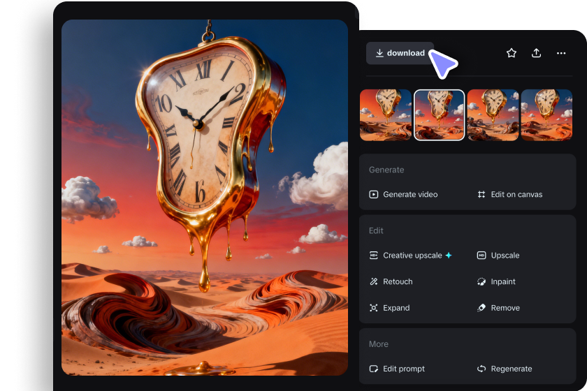  Affinez et téléchargez vos illustrations