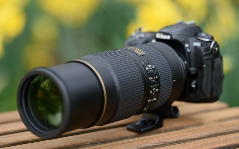 Nikon 80-400mm telephoto zoom lens
