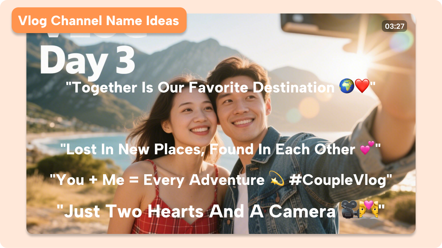 vlog channel name ideas