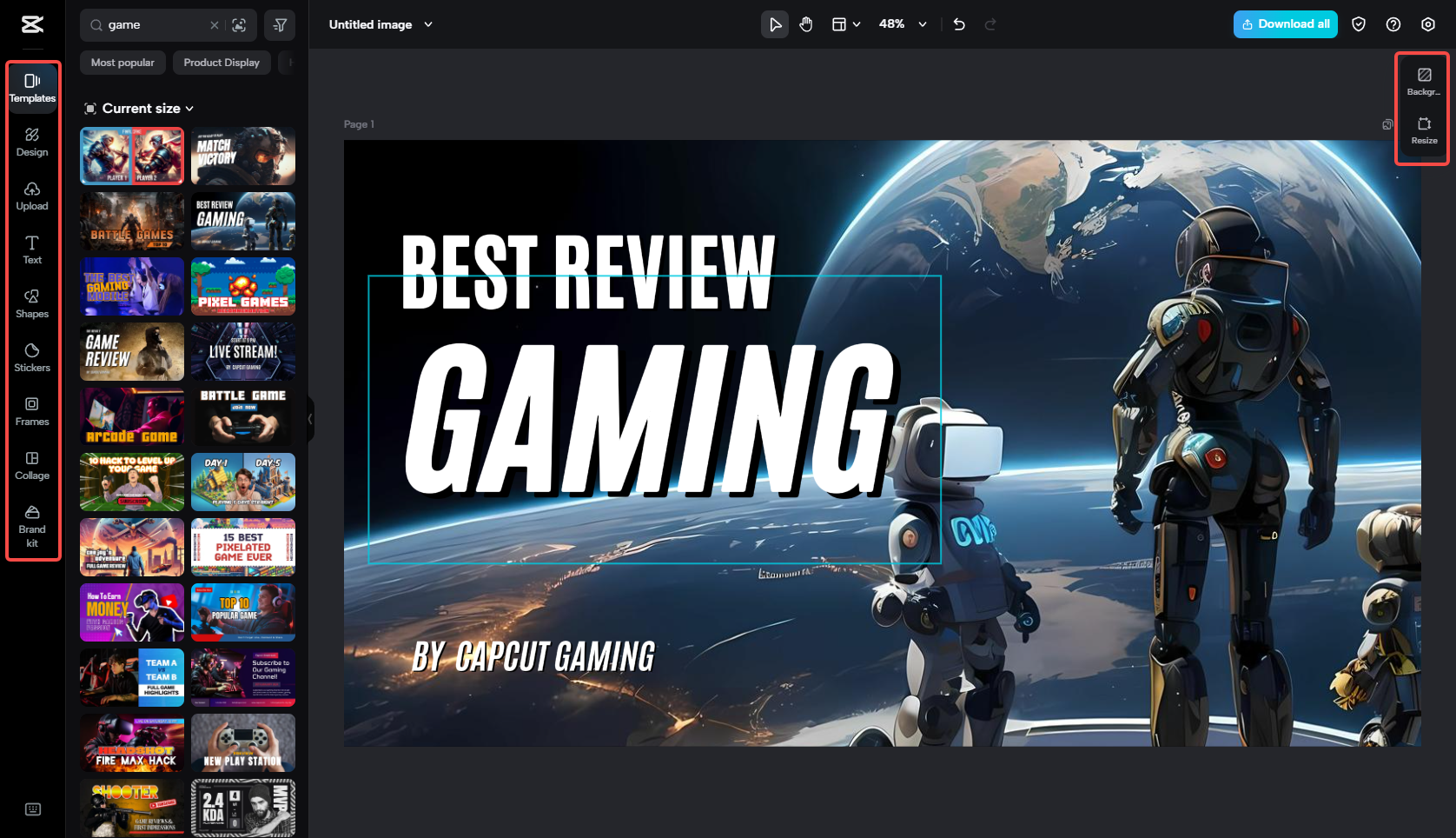 채널을 위한 YouTube 게임 배너 사용자 지정하기