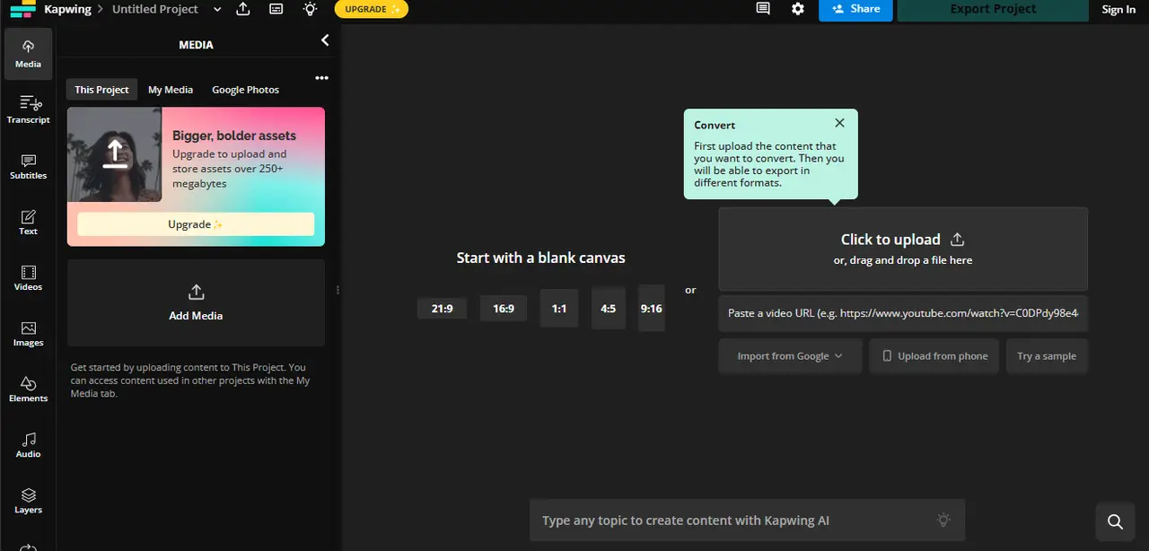 Upload your file
