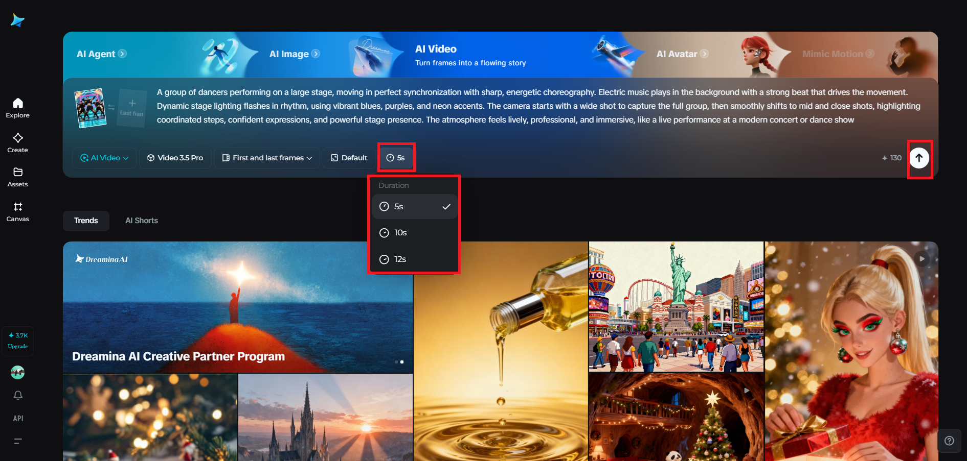 비디오 지속 시간 설정 및 생성