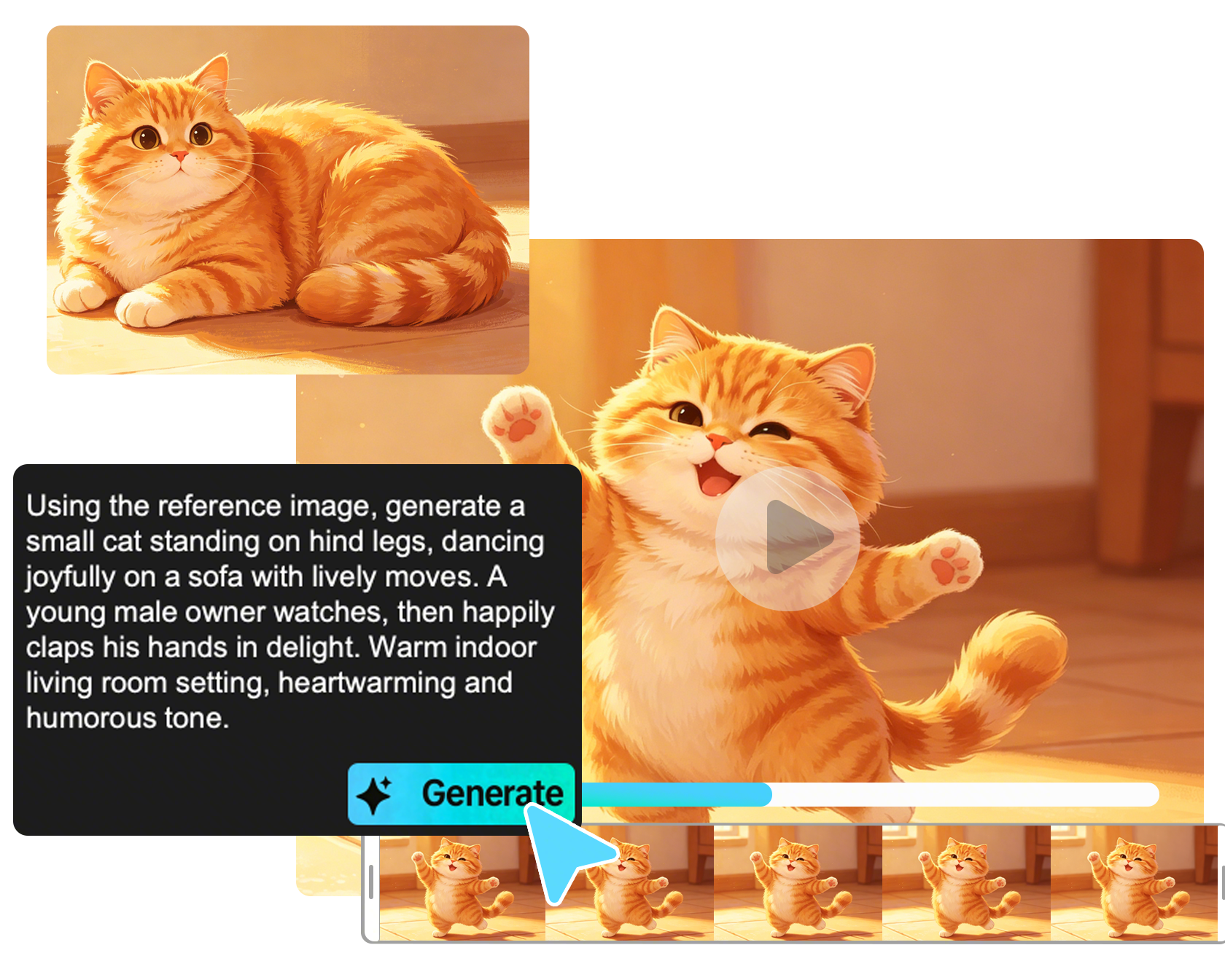 Instagram Reel Maker באינטרנט אין סימן מים