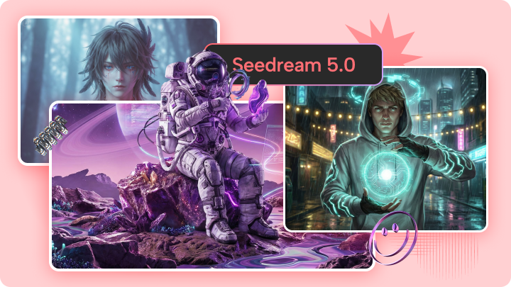 Dreamina의 SeeDream 사실적인 사진 생성기로 만든 사진 결과를 보여주는 히어로 비주얼