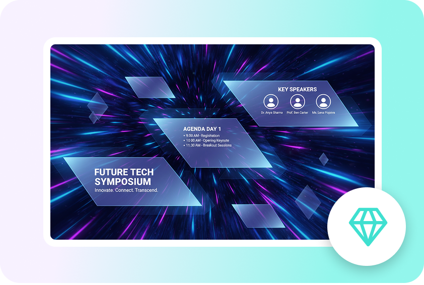  Branded presentation slides