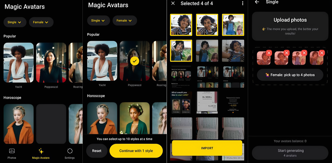 Crie um IA avatar usando o aplicativo Lensa