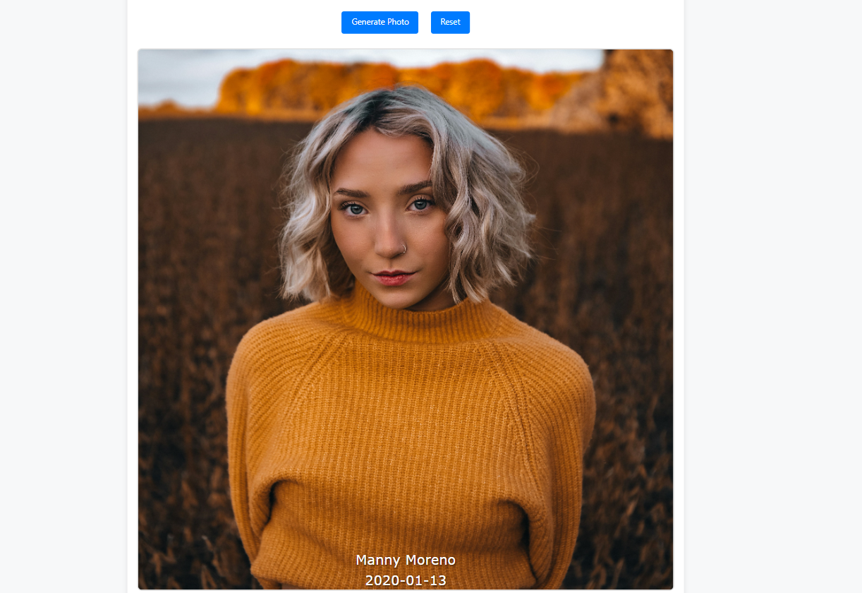 Tambahkan nama dan foto dengan Alat A To Z