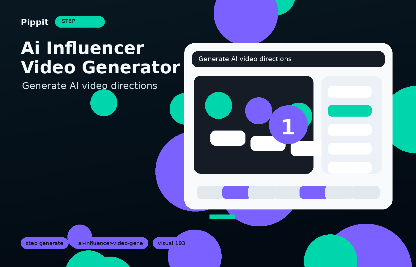 ai influencer video generator generation workflow in Pippit