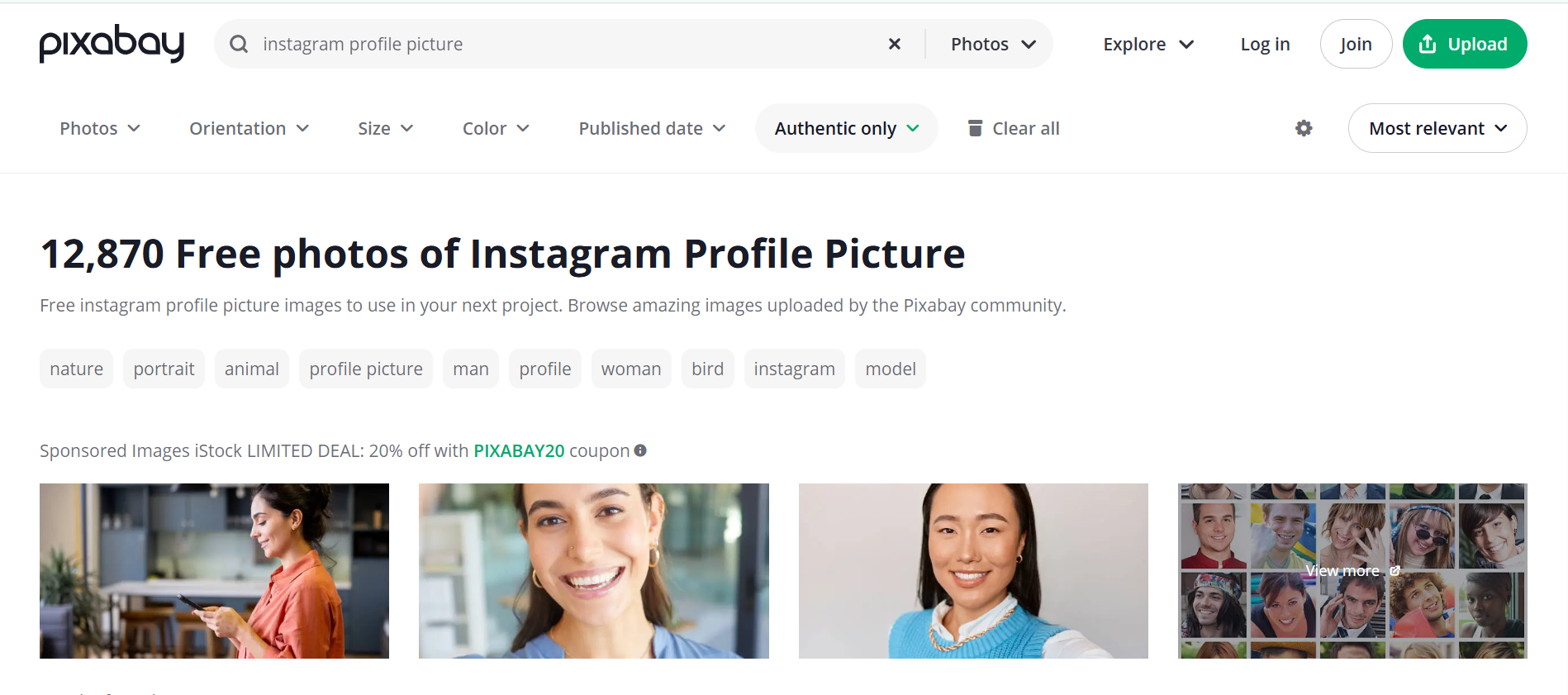 Pixabay - موقع على شبكة الإنترنت لأفكار الصورة الشخصية الجمالية Instagram