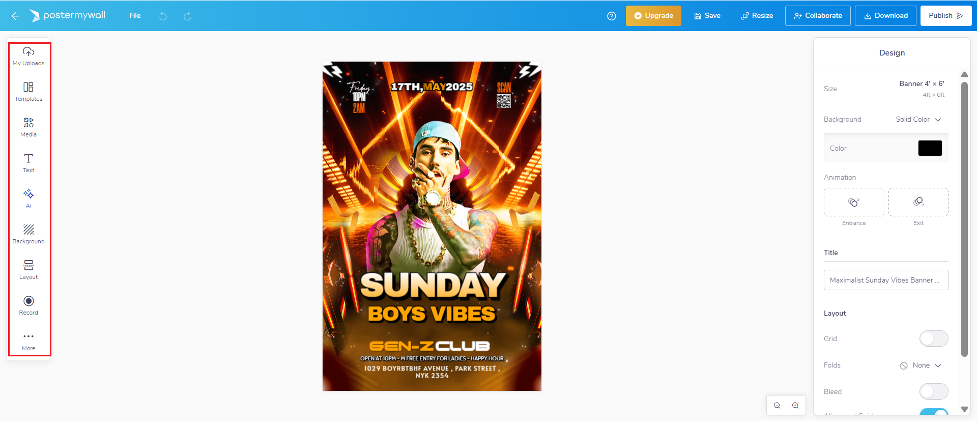 nightclub flyer maker