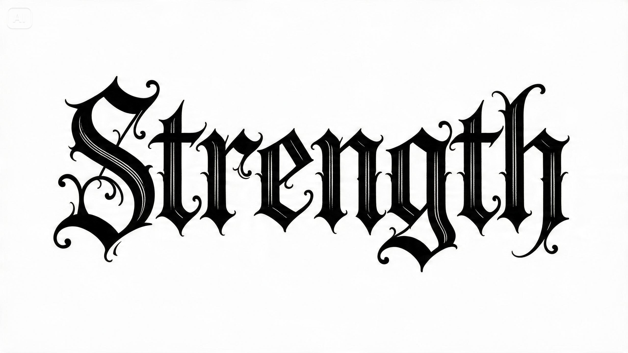Prompt for a symmetrical ambigram tattoo