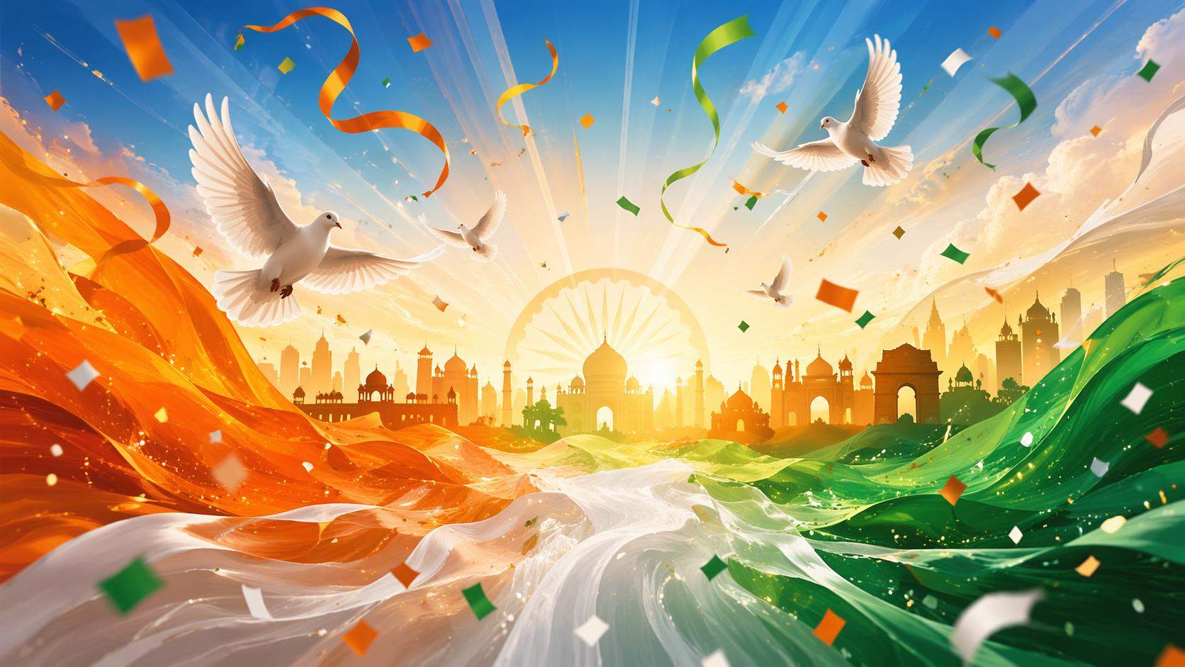 Dreamina 15 august independence day prompts 16:9 hero image