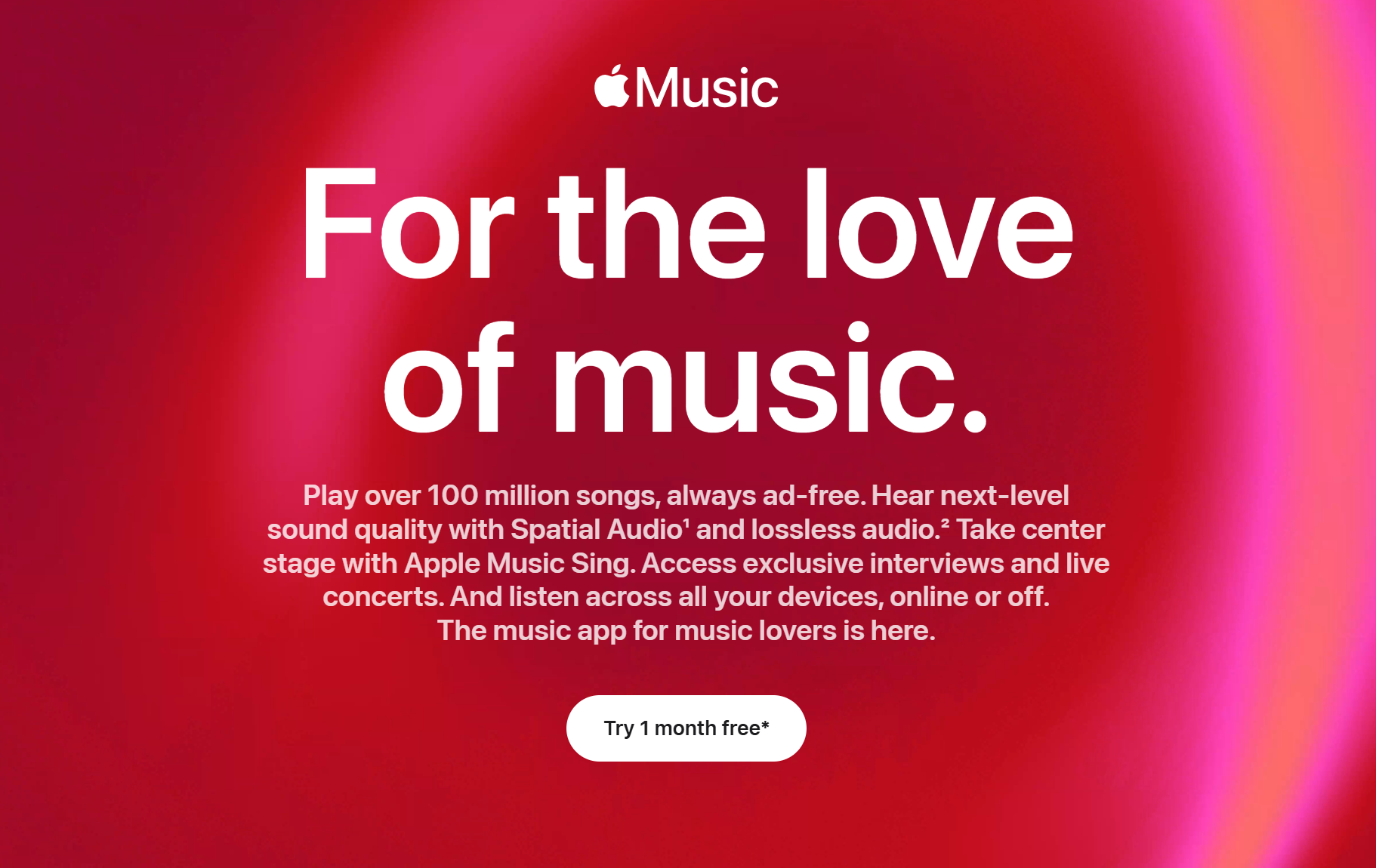 Showing how to get Apple Music for the year on desktop