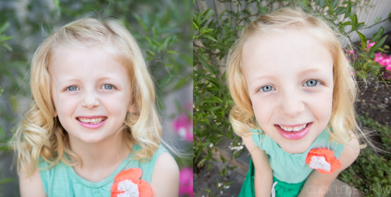 Use lens distortion creatively: Quirky portrait