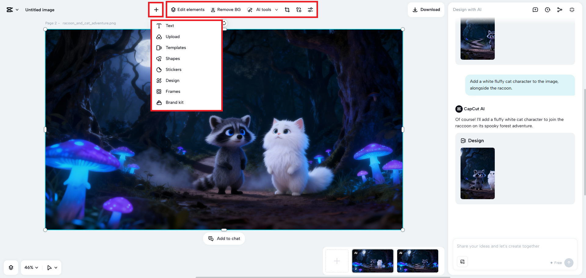 Redigera din bild manuellt