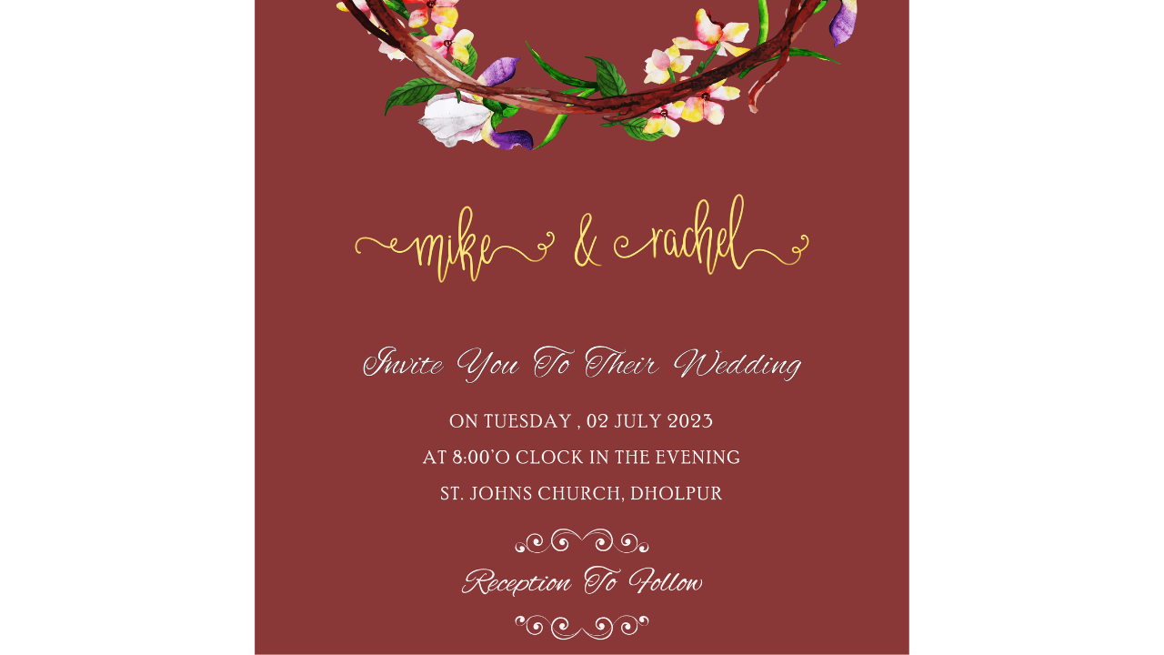 Text-focused invitations