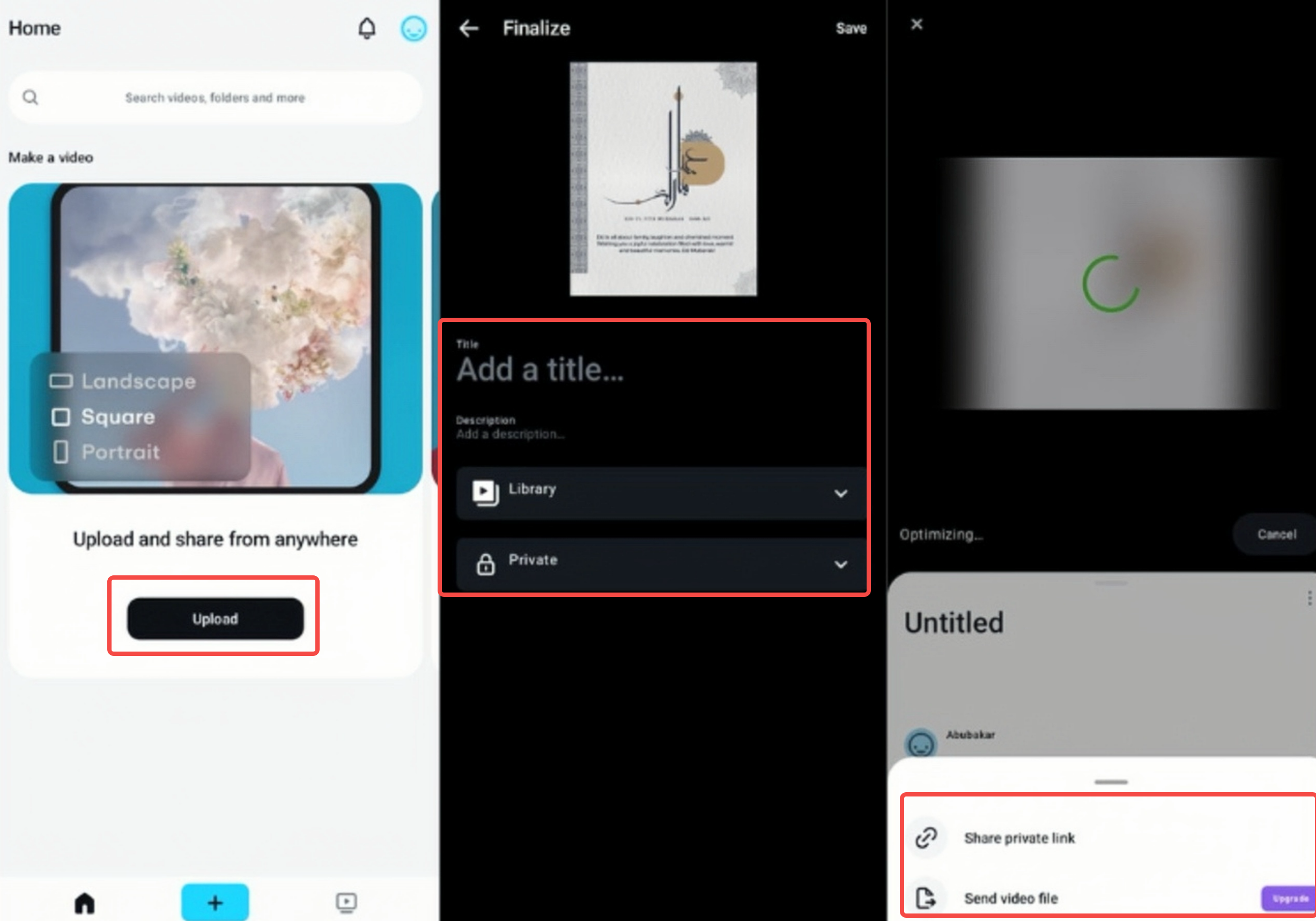 Using the Vimeo Create invitation maker app