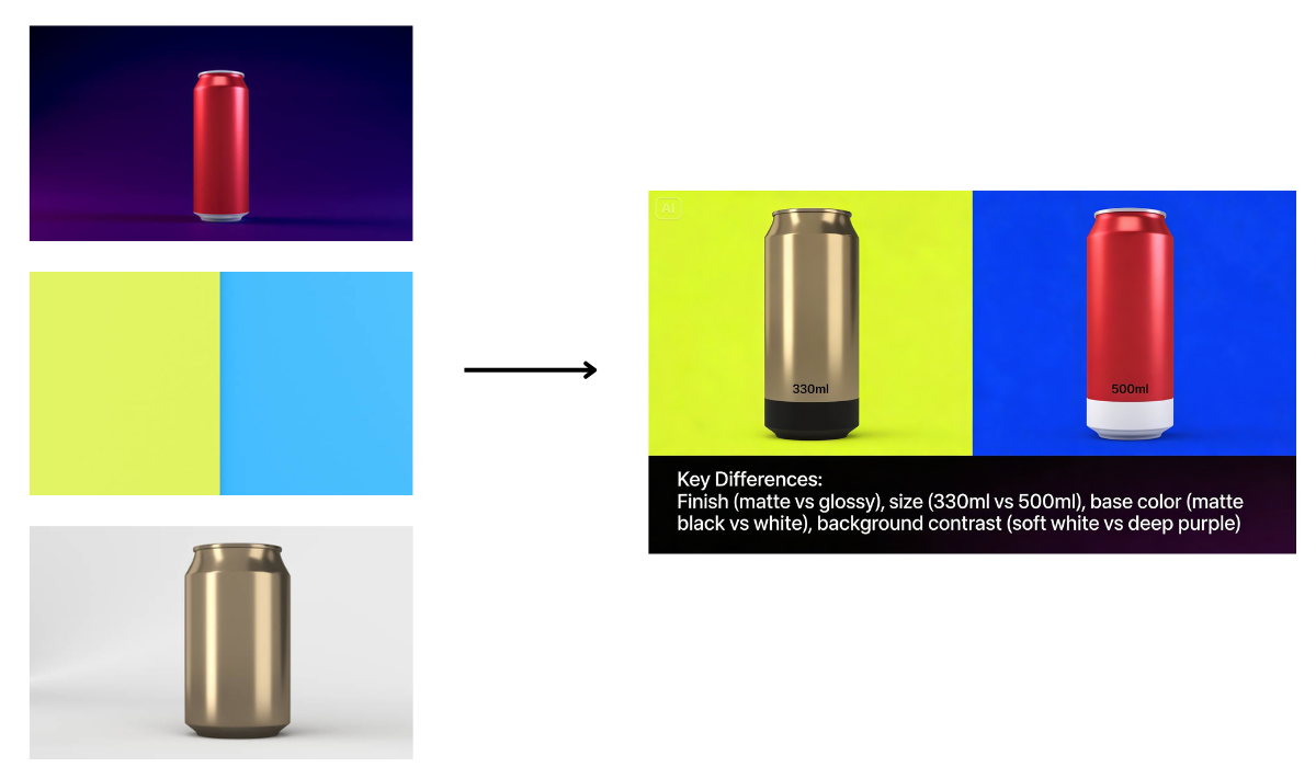 Fusão de várias imagens