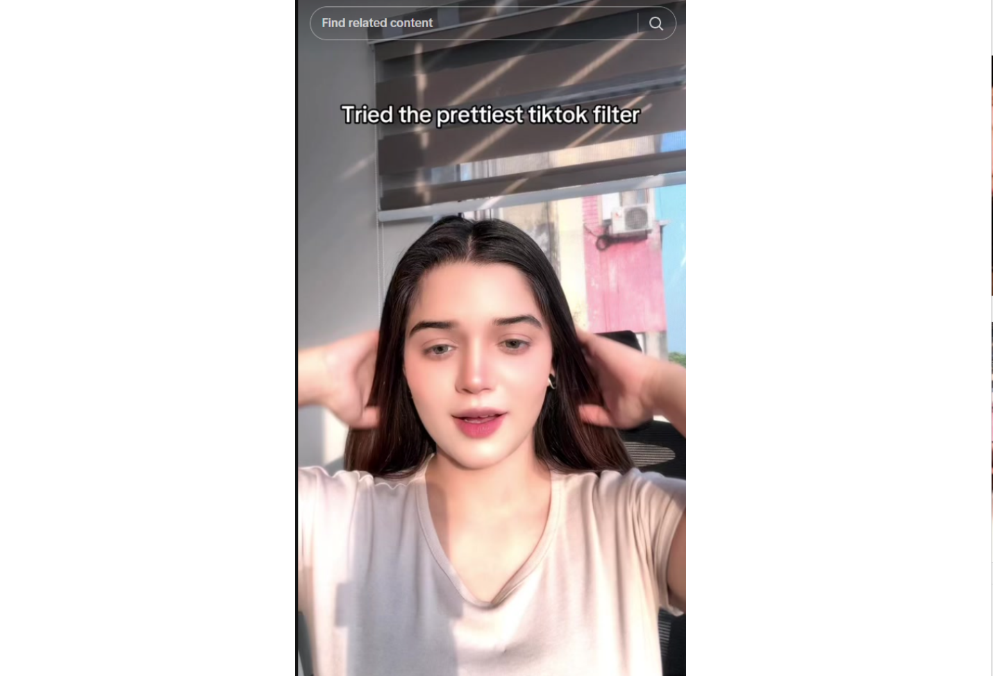 TikTok Vibrant Glow filter effect