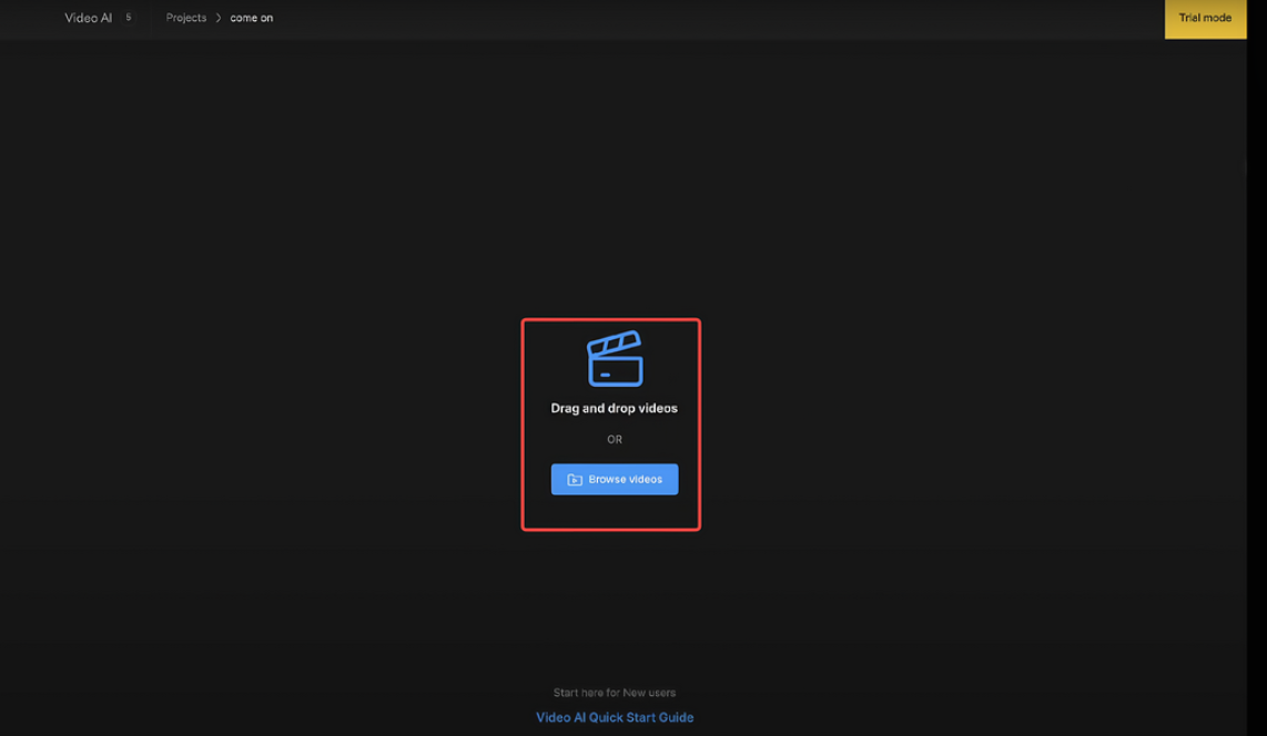 Import your video file to Topaz Video AI