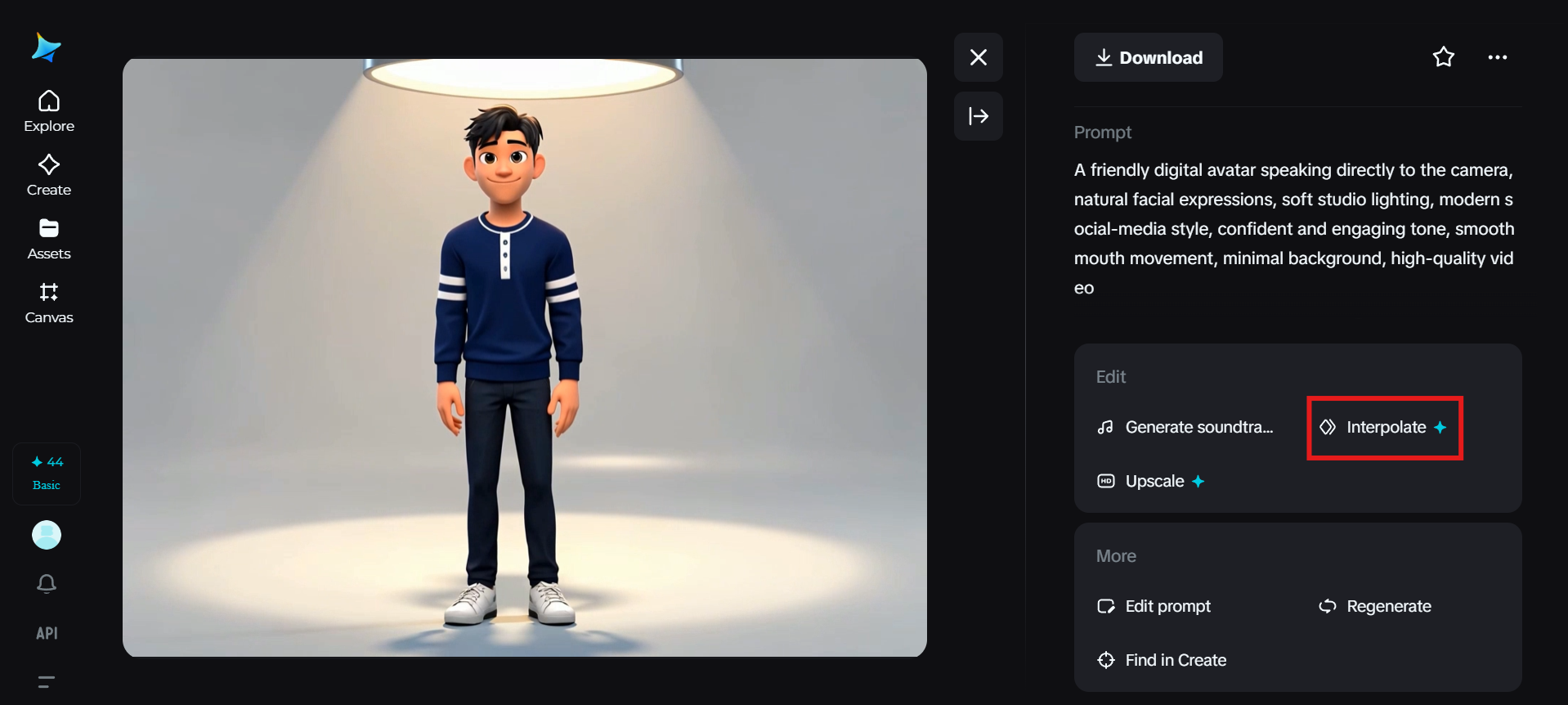 Frame interpolation