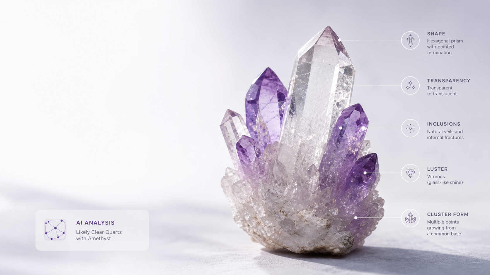 Crystal Identifier AI Tool AI analysis result