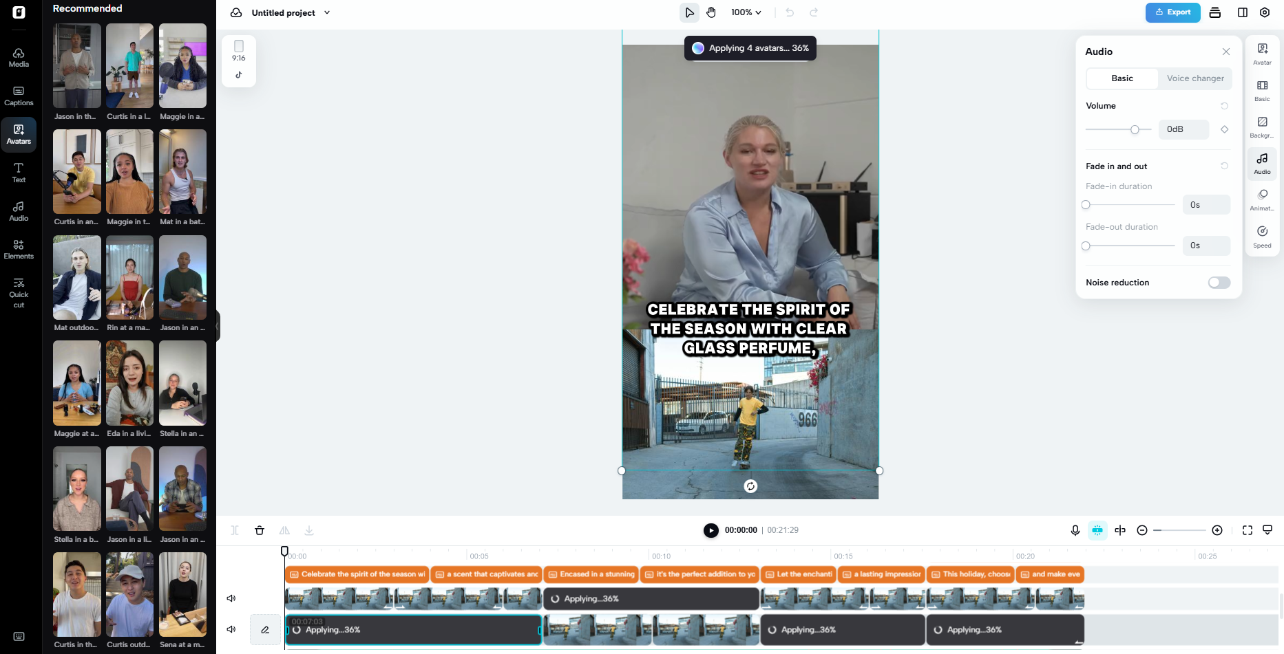 Na-aangkop na mga parametro ng boses