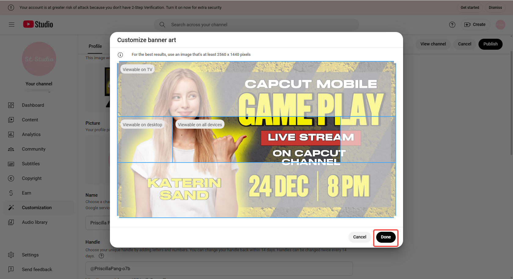 새로운 게임 배너를 게시하세요