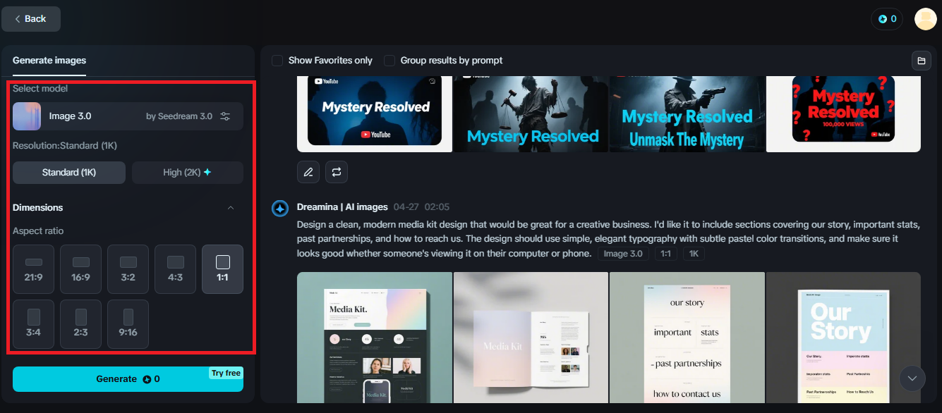 come fare un media pack