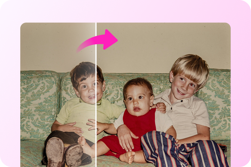 restore old family photo