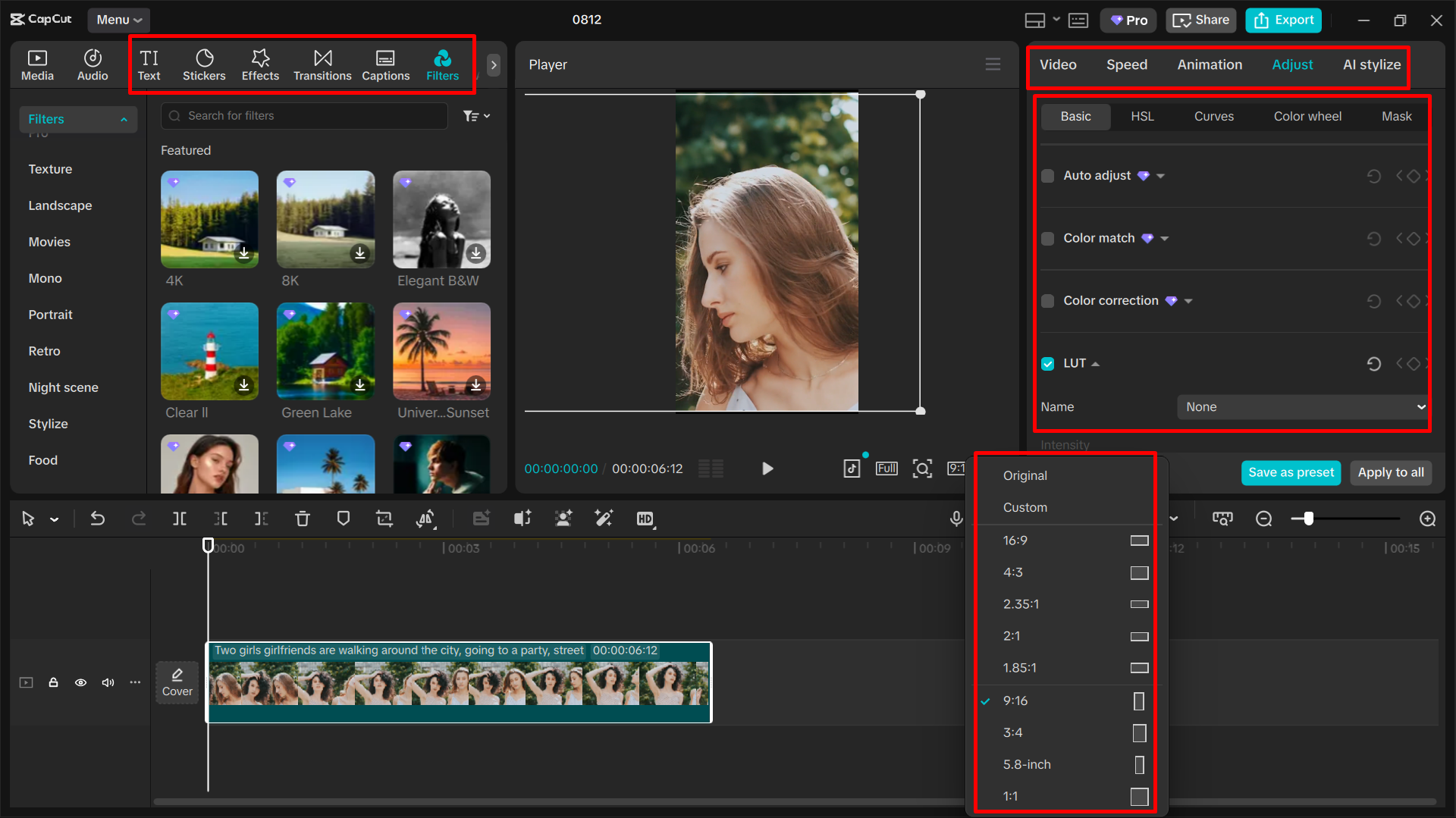 Editing and customizing video in the CapCut desktop video editor