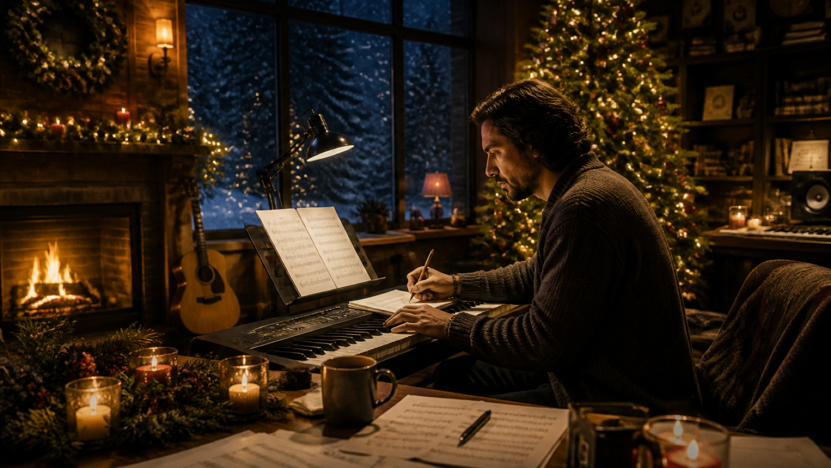 composing Christmas music hero image