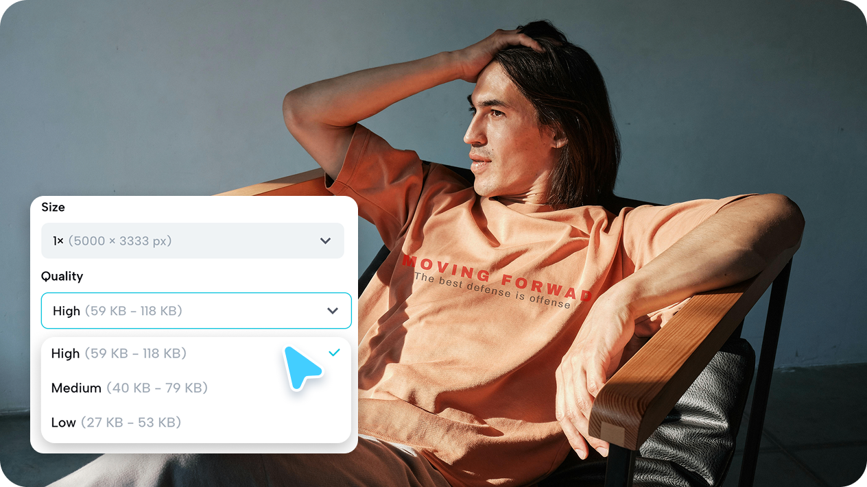 High-resolution export for professional printing