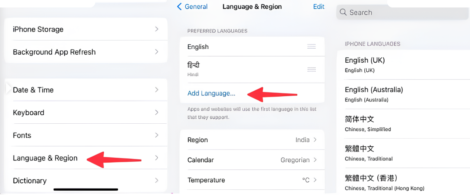 Showing how to change Google Maps voice on iPhone