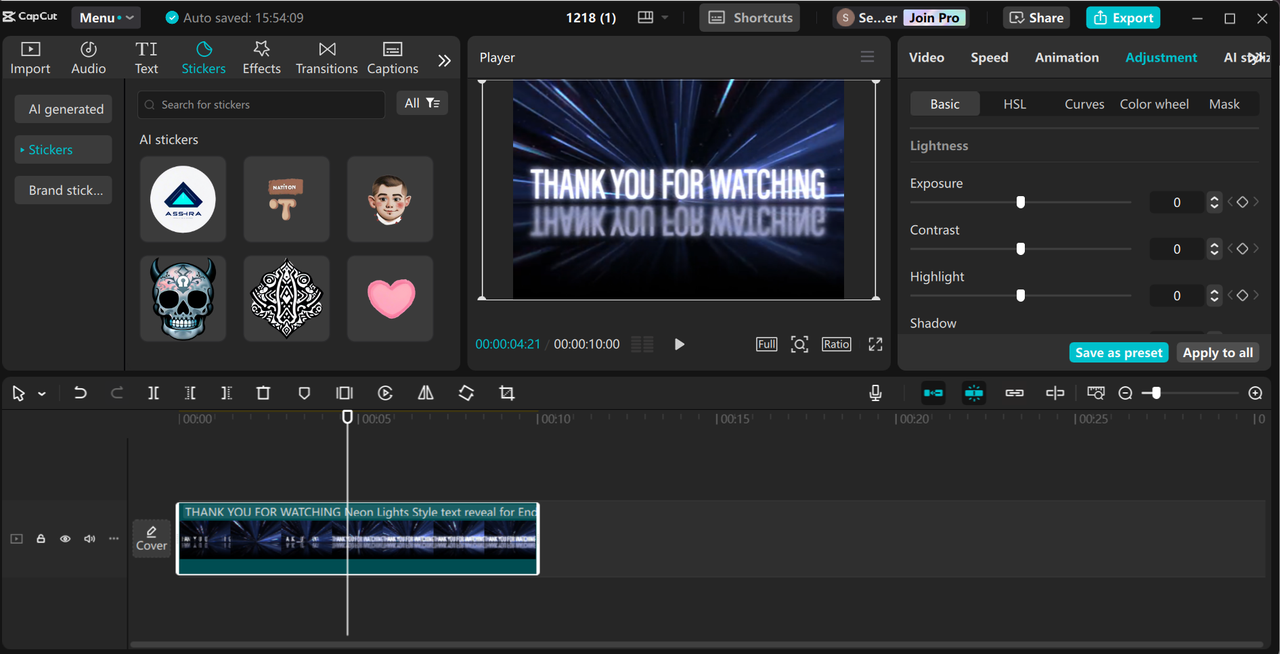 Enhance video to 4k with CapCut desktop video editor
