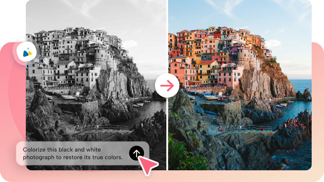  Dreamina AI convertitore di foto in bianco e nero a colori