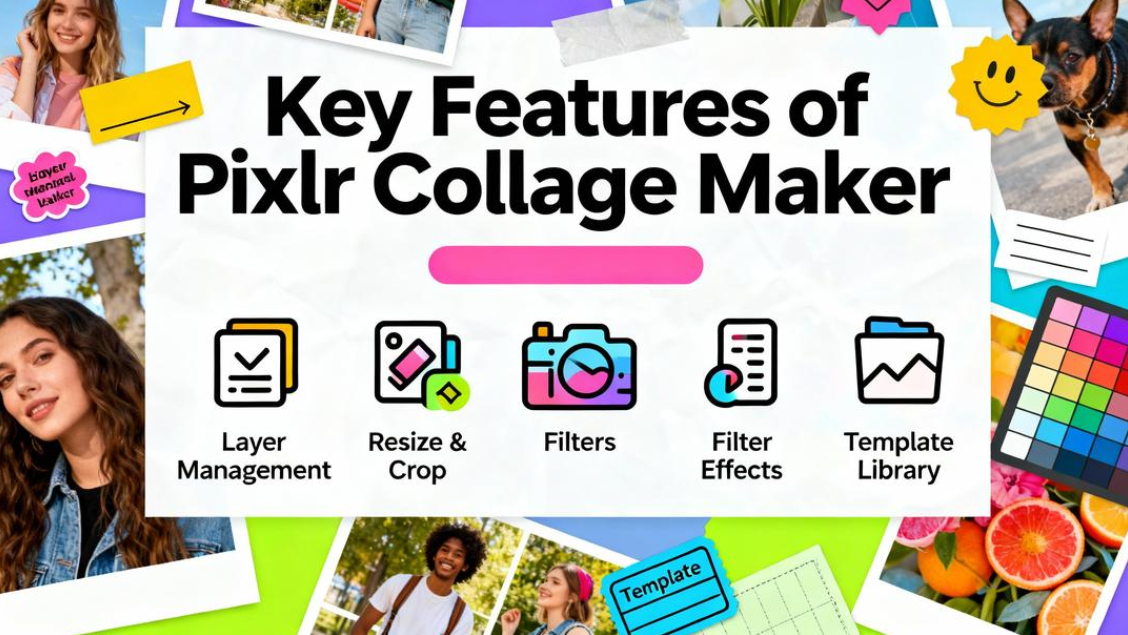 Explore os recursos principais do Pixlr