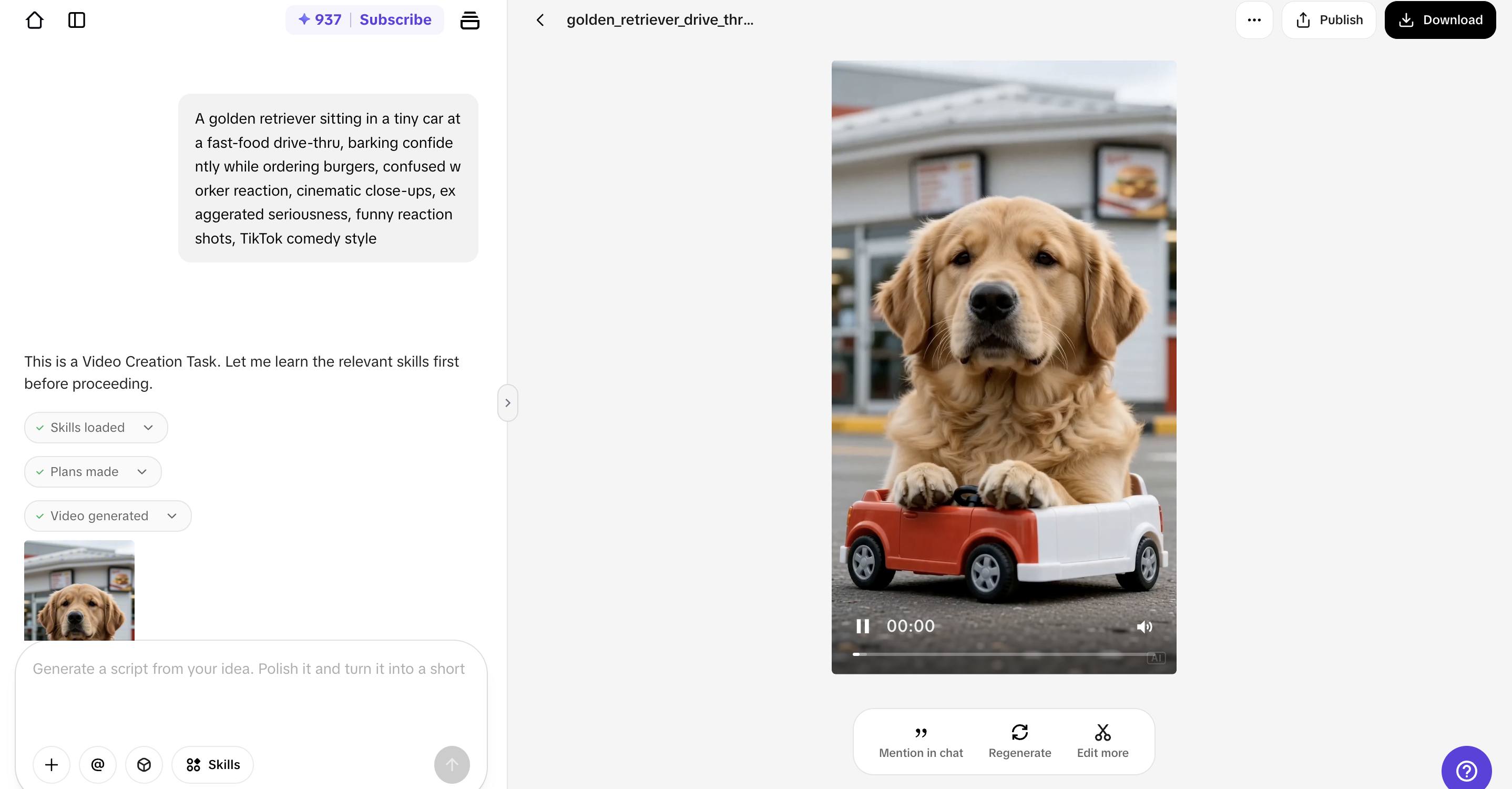 Export and share