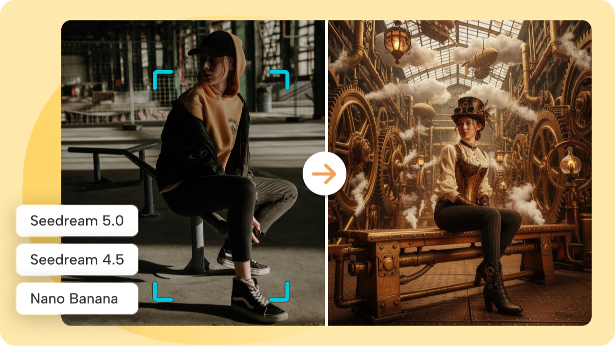 Modelos avançados da Dreamina IA para geração de imagens de ficção científica