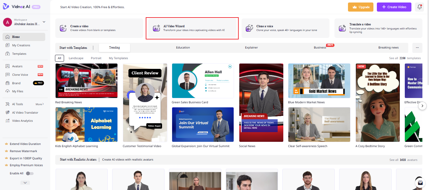 無料でテキストをビデオに変換するAI